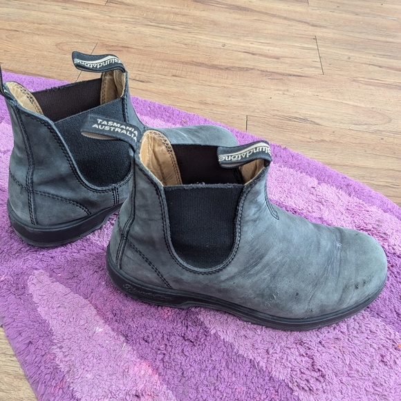 Blundstone Rustic Black Chelsea Boots 9.5 - Picture 2 of 10